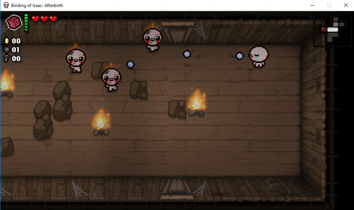 Tela do jogo The Binding of Isaac