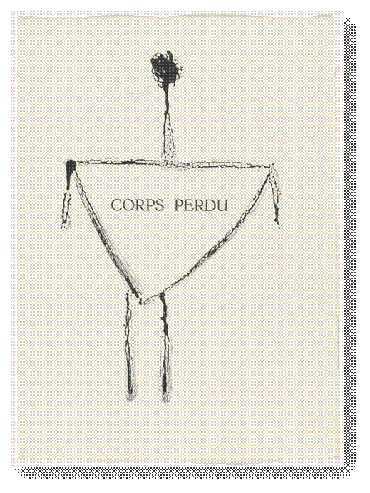 Gravura de Pablo Picasso para o capítulo-título de Aimé Césaire, Corps perdu (1950, p. 49) Disponível em: https://www.moma.org/collection/works/29817