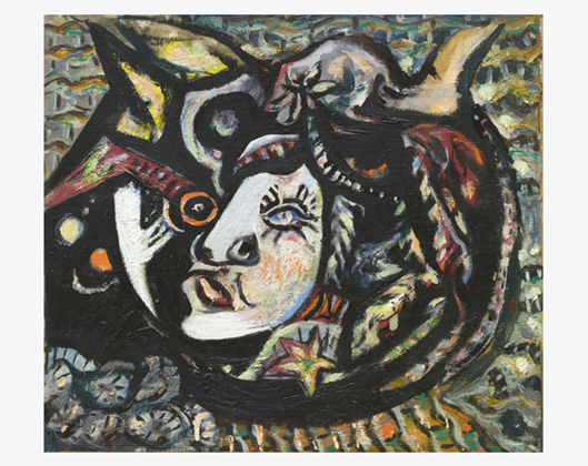 Jackson Pollock, Mask, 1941. Disponível em: https://www.wikiart.org/en/jackson-pollock/mask