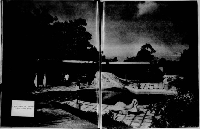 Imagem 5: Revista Modulo, Ano1956, 5ª Edição – Aniversário da Modulo, Exposição de Alfredo Ceschiatti (páginas 8 e 9) (Coleção da Biblioteca Nacional).