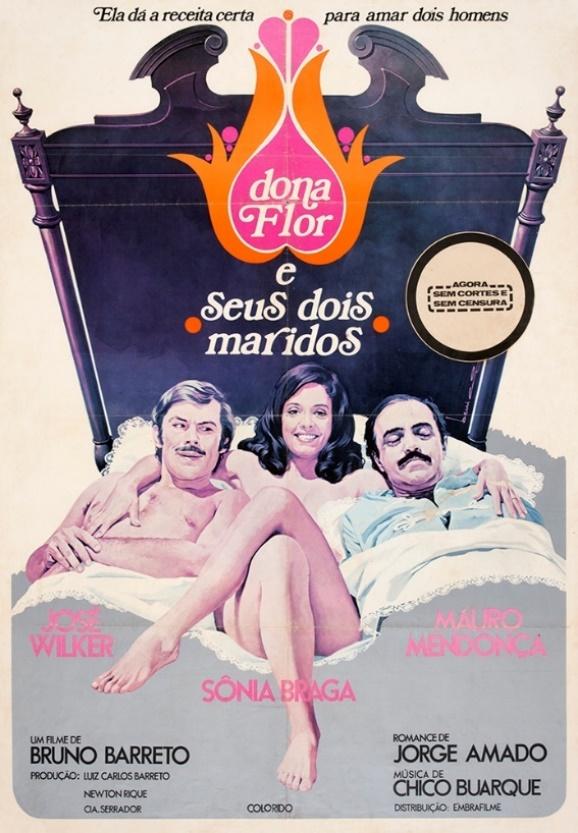 Cartaz de Benício para o filme Dona Flor e seus Dois Maridos (1973), dirigido por Bruno Barreto. Fonte: Cinemateca Brasileira.